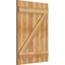 Ekena Millwork Joined Board-n-Batten Shutters w/Z-Bar, Rough Sawn Western Red Cedar, 26 7/8W x 37H, PR RBJ06Z26X037RWR - alternate 3